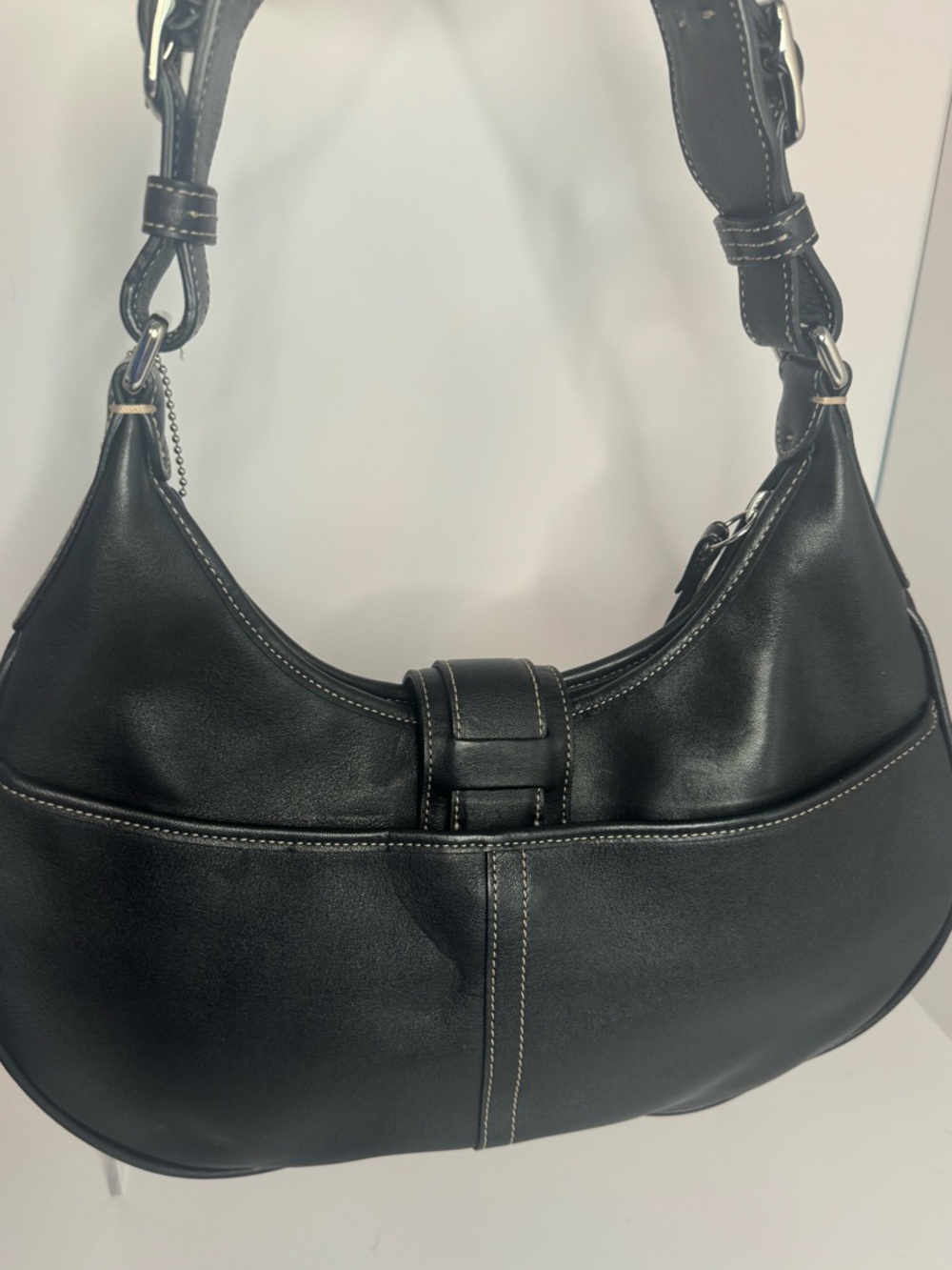 #250 Coach Vintage Y2K Soho Buckle Hampton Hobo Leather Shoulder Bag Style #7548 - Picture 5 of 14
